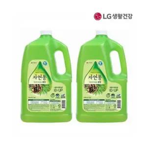 자연퐁 찌든때 걱정없는 솔잎 3.04L X 2개 친환경 주방세제