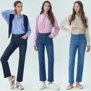 뱅뱅 여성 라이크라 릴렉스 데님팬츠 3종