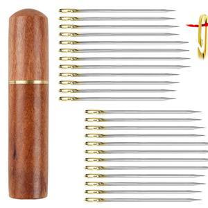 1236개 블라인드 재봉 바늘 용 스테인리스 스틸 고속 자동 자가입사 스티칭 핀 펀치 니들 스레더