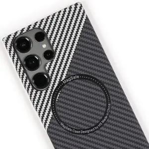 데켄스 갤럭시 S25울트라 카본 슬림 경량 맥세이프 하드 핸드폰 휴대폰 케이스 M911