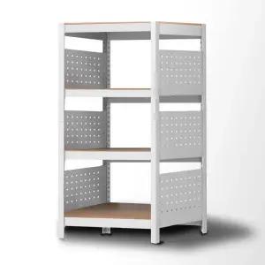 아트박스/스피드랙 홈던트하우스 주방선반 파티션선반 4단 400x400x1050