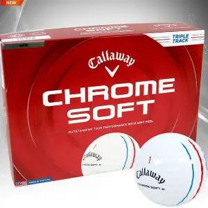 [캘러웨이] 26년 크롬소프트 트리플트랙 골프볼 3피스 화이트