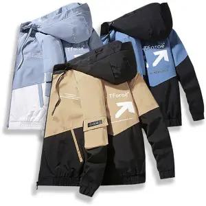 [디바옴므] 하이넥 방수 방풍 바람막이 자켓 점퍼 항공 야상 남성 남자