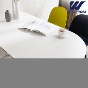 [웨스트프롬] 에스메랄다 1400 원목 반타원 테이블(식탁) + 벤치 2개