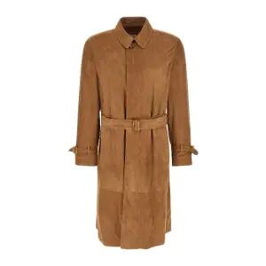 패널 스웨이드 트렌치 코트 MPCFN2067 C8558