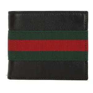 블랙 가죽 바이폴드 지갑 867269 AAGIT1053