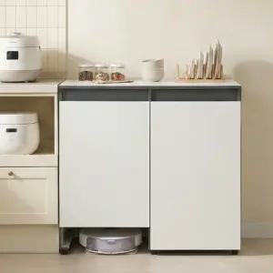 로엔 990 광폭 로봇청소기 보관 수납장 다용도 정리장 거실 수납가구