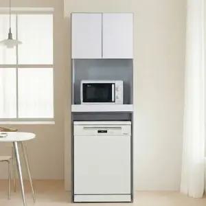 로엔 2단 식기세척기 수납장 주방 정리장 다용도 수납가구