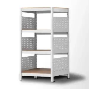 홈던트하우스 주방선반 사이드 파티션선반 4단 400x400x1200