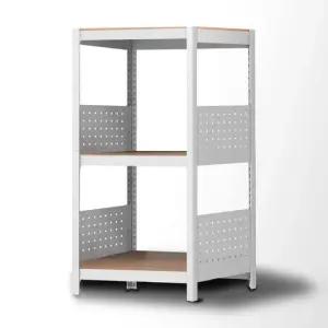 홈던트하우스 주방선반 사이드 파티션선반 3단 400x400x1200