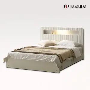 앳홈 라라 호텔 LED 3단 서랍수납 침대 프레임 Q 패널 매트 미포함)