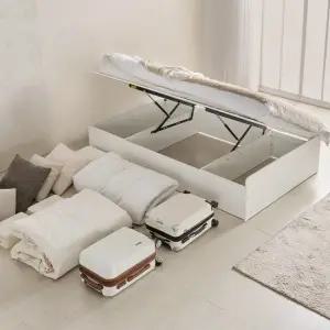 라운디 무헤드 반자동 리프트업 수납 침대프레임 SS 슈퍼싱글)