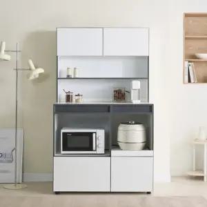 루멘 1000 광폭 오픈형 렌지대 주방수납장+상부장 BOS118