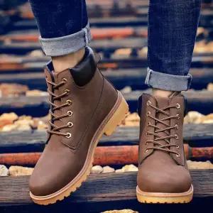 모던한 캐주얼 기모 남성 깔끔한 데일리 방한워커 Mel2+9YkT