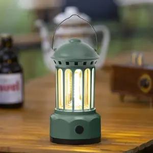 ( )COB 레트로 캠핑랜턴 L5 LED 낚시 캠핑등그린