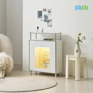 사사가구 포비 E0 미드센츄리 600 벽난로장식장