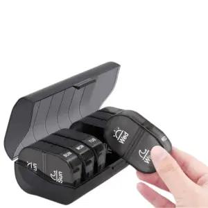 일주일 요일기재 하루 2번 시간별 밀폐약통 약상자 여행용약통