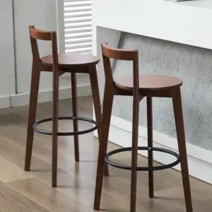 원목 바의자 높은 의자 등받이 바텐 테이블