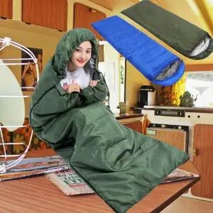 캠핑 차박 캠프 사계절 사용 생활 방수 경량 침낭 텐트 비박 낚시 등산 커플 확장