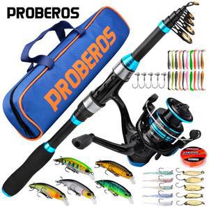 휴대용 바다 낚싯대 세트 장거리 캐스팅 미니 낚시 릴 미끼 완전