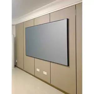 프로젝터 스크린 액자형 홈시어터 벽걸이 텐션 광학 원단