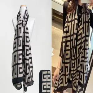 와이드 롱 스카프 여성 실크 느낌 숄 9종 WFFPH29