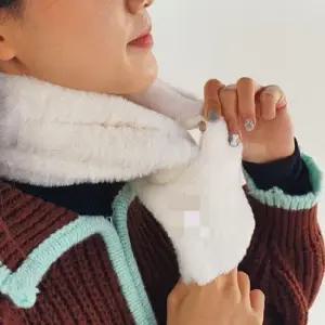 머플러 미니목도리 페이크퍼 목도리 화이트 미니 WFFPYH0