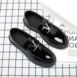 로퍼 장식 레더 남성 정장구두 골드 남자구두 로고 WFFPPY5