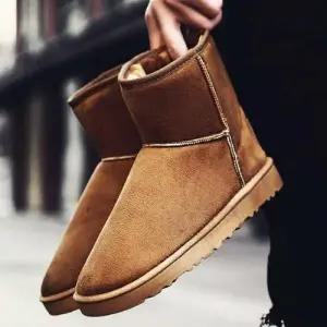 부츠 따뜻한 데일리 겨울 스웨이드 방한화 털 남성 WFFPMZD