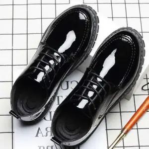 구두 캐주얼 에나멜 로퍼 남성화 유광 레더 WFFPMXP