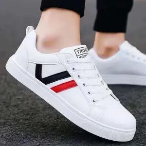 운동화 스니커즈 데일리 화이트 남성 포인트 배색 WFFPMVG