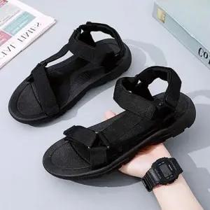 찍찍이 남성 캐주얼 플랫 샌들 베이직 WFFPMRD