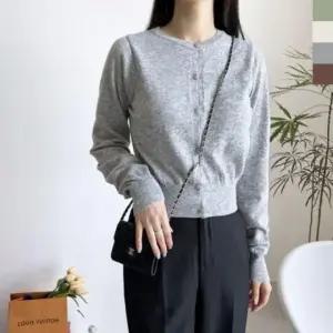 패션스타일 기본 여자 가디건 니트