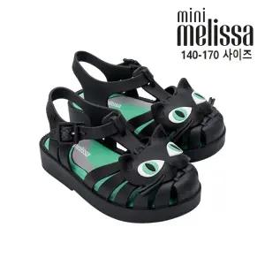[토박스] 미니멜리사 말랑말랑 젤리슈즈 포제션 캣 블랙 고양이 아동 샌들 MSKCF2TSPC11 MSKCF2TSPC11BLK