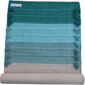 자이푸르 아트 앤 러그스 코튼 요가 매트 - 손으로 짠 러그 집에서 일상적인 피트니스를 위한 미끄럼 방지