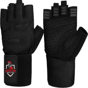 남성과 여성을 위한 손목 지지대가 있는 스파르탄 웨이트 팅 체육관 운동 장갑 - 전체 손바닥 보호