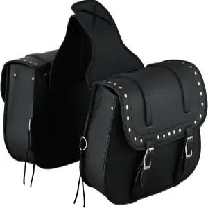 밴스 크루저 스터드 모터사이클 새들백 18L PVC 방수 강화 스포츠스터 다이나 소프트테일 투어링 모델