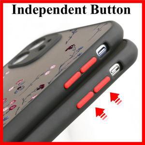 iPhone 11 13 Pro Max 14 15 XR 7 8 Plus SE 2020 12 Mini 13promax 렌즈 보호 꽃 Fundas 커버 용 하드 매