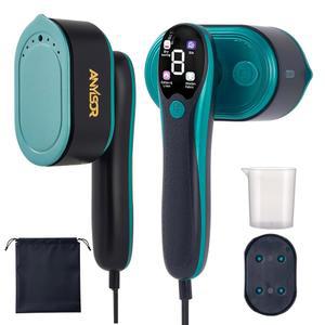 의류용 애니소르 여행용 스티머 1200W 강력 주름 제거기, 및 스팀 다리미 2개, 10초 가열, 가볍고 컴팩트한 가정용 휴대용