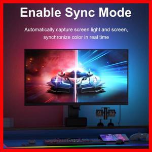 스마트 주변 TV 조명 PC 디스플레이 동기화 LED 모니터 백라이트 DIY 파티 분위기 빛 라마단 장식 램프 게