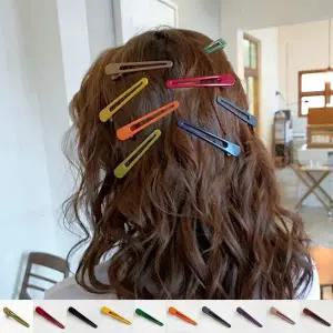 헤어액세서리 헤어핀 다양한 칼라 코팅 헤어 집게핀데일리