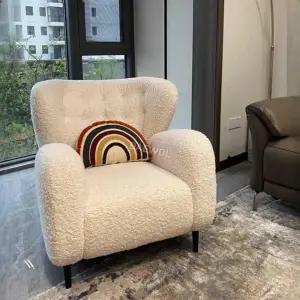 미니멀 1인소파 양털 체어 라운지 구름 인테리어 의자 원룸