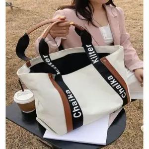 [패션] 캔버스 숄더백 에코 숄더 토트백 빅 쇼퍼 크로스백 텀블러 수납 가능 백