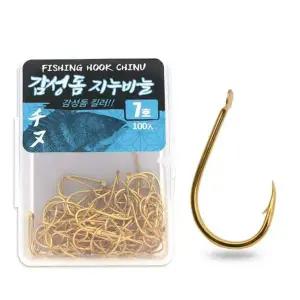 [골드스마일]DK 감성돔 지누바늘 8호 골드 덕용 낚시바늘