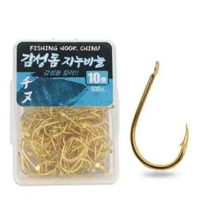[골드스마일]DK 감성돔 지누바늘 10호 골드 덕용 낚시바늘