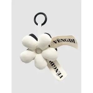 매장정품 VENGDI Padded Flower Keyring_White