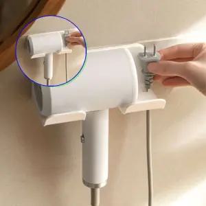 쌍문상회 간편한 드라이기 거치대 걸이 무타공 설치 욕실선반