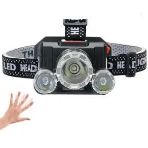 3구 센서 충전식 야외 캠핑 낚시 헤드램프 헤드랜턴 WFFACB7