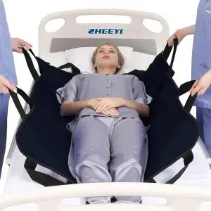 ZHEEYI 노인 요실금 간병인 흑인을 위한 신체 팅 회전 재배치를 강화 손잡이 43인치 x 36인치 환자 이송