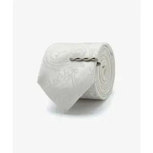 매장정품 STCO [BLACK LABEL] 페이즐리 웨딩 넥타이 화이트_SNTVZ21BFW